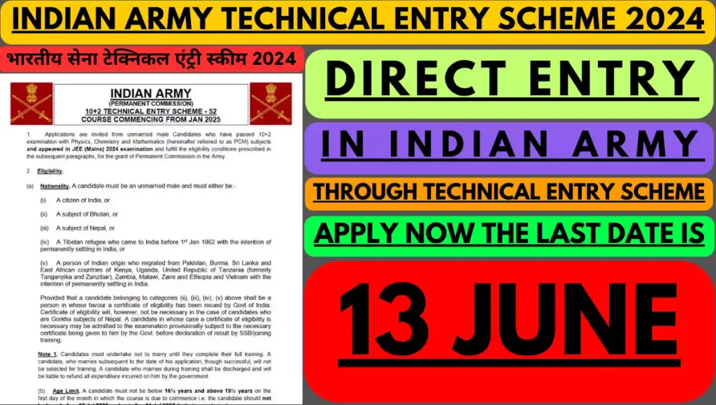 indian army tes recruitment 2024